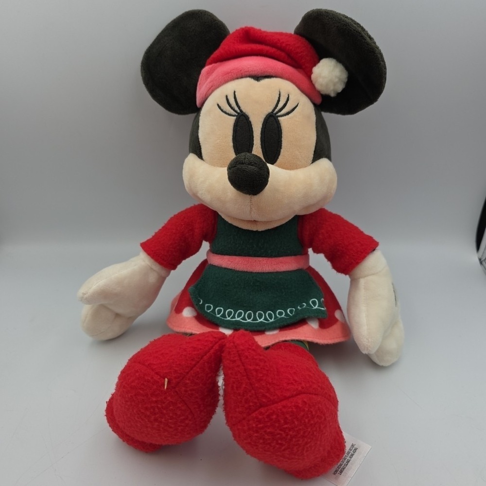 *Minnie Mouse Elf Plush* 2024 Walt Disney World Parks Christmas Holiday Toy 14"